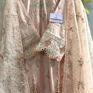 LUXURY EMBROIDERED LAWN WITH EMBROIDERED CHIFFON DUPATTA AND EMBROIDERED TROUSER 3PC COLLECTION
