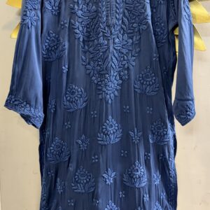 Chikankari Modal  Cotton silk kurti