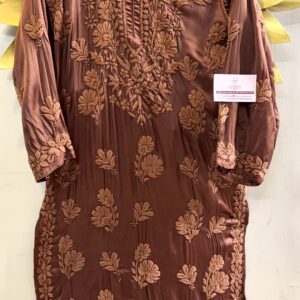 Chikankari Modal Cotton silk kurti