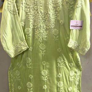 Chikankari Modal Cotton silk kurti
