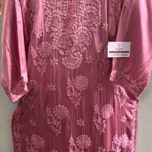 Chikankari Modal Cotton silk kurti