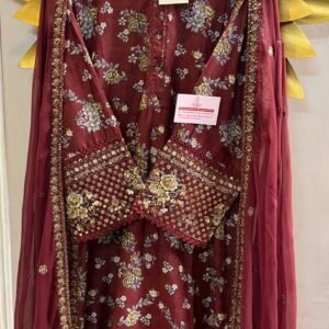 Sadabahar Embroidered Lawn with Embroidered Dupatta 2026