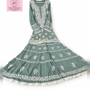 Chikankari Gharara Set